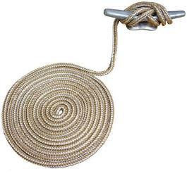 Attwood premium gold double braided nylon dock line