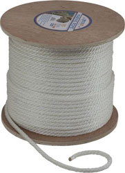 Sea-dog line solid braided nylon bulk cordage