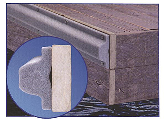 Dock edge boat shield