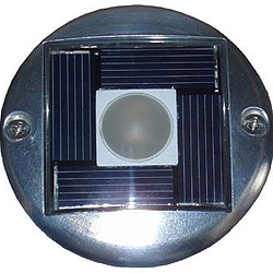 Dock edge flush-mount solar lite