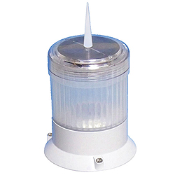 Dock edge piling cap light