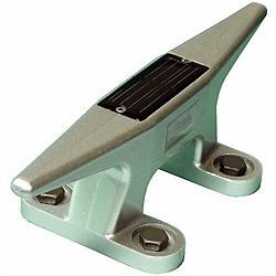 Dock edge solar cleat