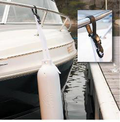 Dock edge adjust fender lock