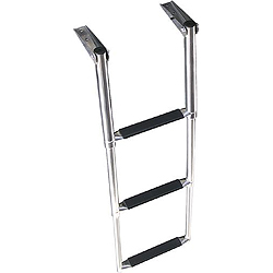 Boater sports telescopic over mount ladder