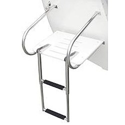 Boater sports telescopic over mount ladder