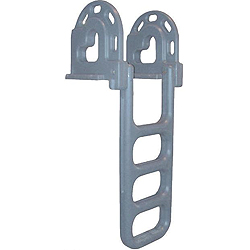 Dock edge roto-molded 4-step ladder