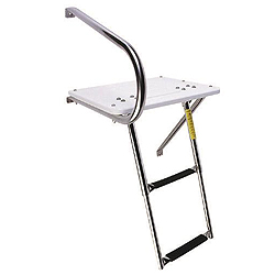 Garelick eez in swim platforms with telescoping ladders