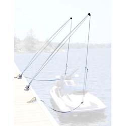 Dock edge mooring whips