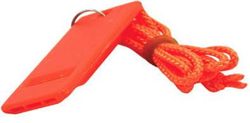 Boater sports pealess safety whistle