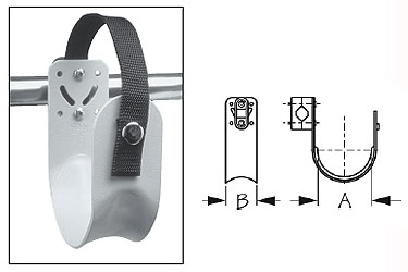Sea-dog line rail mount ring buoy bracket