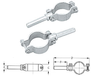 Sea-dog line clamp-on oarlocks