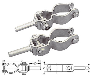 Sea-dog line heavy duty clamp-on oarlocks