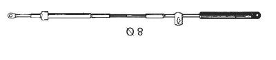 Uflex mercury gen i control cables - mach 5