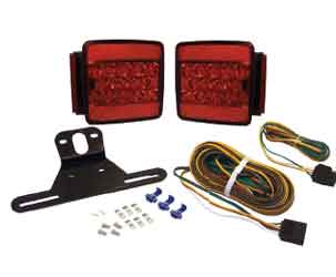 Boater sports square led trailer light