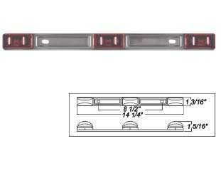 Optronics sealed 3-piece led identification light bar