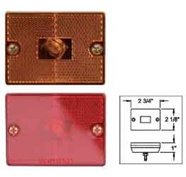 Optronics square reflector marker / clearance light