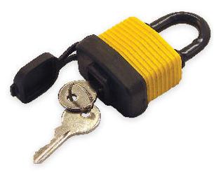 Boater sports marine padlock covered