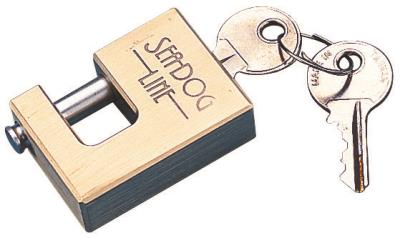Sea-dog line brass coupler lock w/ stainless steel pin