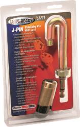 Tow ready j-pin anti-rattle pin with barrel lockset