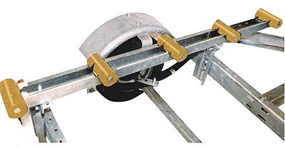 Tie down engineering roller bunks - hull sav' r rollers