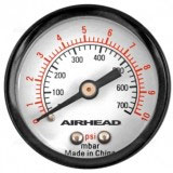 Airhead pressure gauge