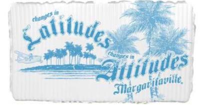 Margaritaville aqua plank with zippers