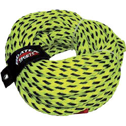 Boater sports heavy-duty tow rope