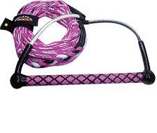 Boater sports wakeboard tow rope