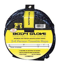 Body glove tow rope with spool