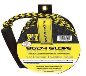 Body glove tow rope with spool
