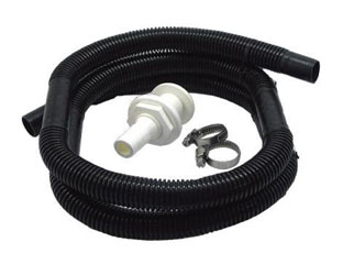 Boater sports bilge pump plumbing kit