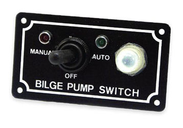 Boater sports bilge pump switch