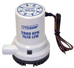 Boater sports high capacity bilge pumps