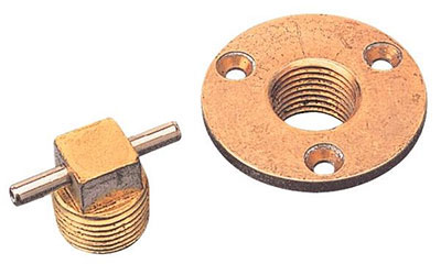 Sea-dog line die cast bronze garboard drain & plug