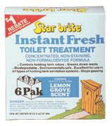 Star brite instant fresh toilet treatment