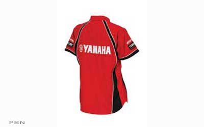 Yamaha outdoors utility atv // side x side womens yamaha red pit shirt