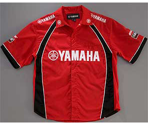 Yamaha outdoors utility atv // side x side mens yamaha red pit shirt