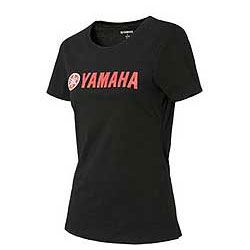Yamaha on-road motorcycle womens 2d yamaha red logo tee
