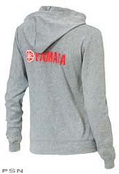 Yamaha on-road motorcycle womens yamaha red logo zip sweatshirt
