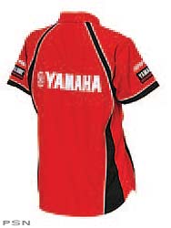 Yamaha on-road motorcycle womens yamaha red pit shirt