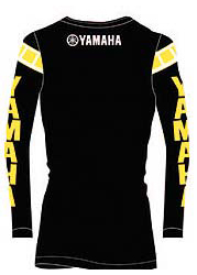 Yamaha on-road motorcycle yellow block long sleeve t-shirt