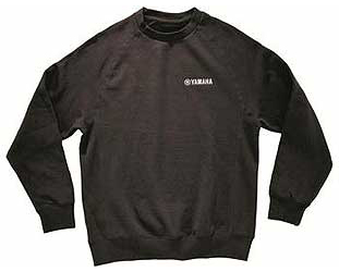 Yamaha on-road motorcycle fleece crewneck sweatshirt