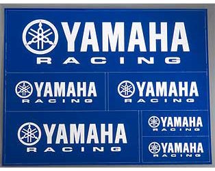 Yamaha on-road motorcycle yamaha racing sticker sheet