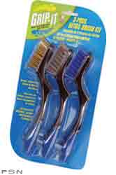 Yamaha on-road motorcycle grip-it detail brush kit - 3 pack