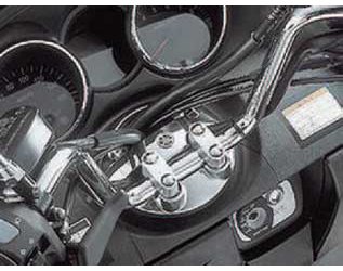 Yamaha on-road motorcycle y's gear majesty chrome handlebar holder cover