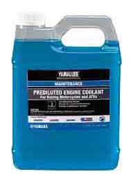 Yamaha on-road motorcycle yamalube prediluted engine coolant for racing motorcycles and atvs