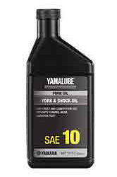 Yamaha on-road motorcycle yamalube performance fork oil sae 10