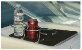 Yamaha marine rigging & parts deluxe stainless drink holder kit