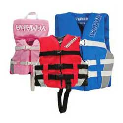 Yamaha marine rigging & parts children's nylon yamaha pfd