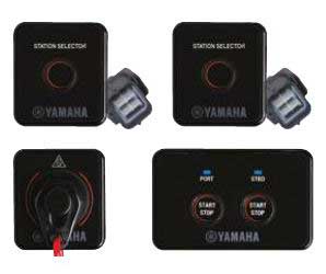 Yamaha marine rigging & parts command link plus twin engines second station switch kit